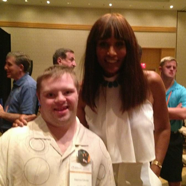 Marcus Sikora with Beverly Johnson