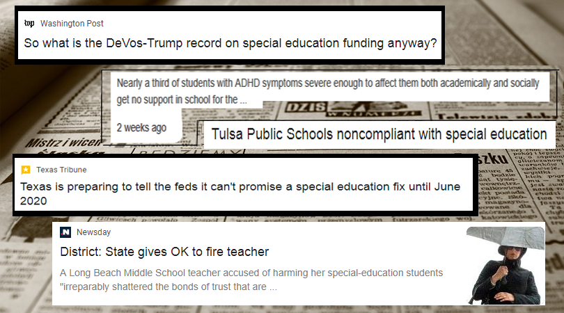 Special Education Headlines